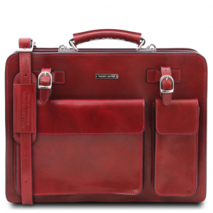 Tuscany Leather TL141268 0 Venezia - Leather briefcase 2 compartments