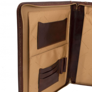 Tuscany Leather TL141287 0 Luigi XIV - Leather document case with zip closure