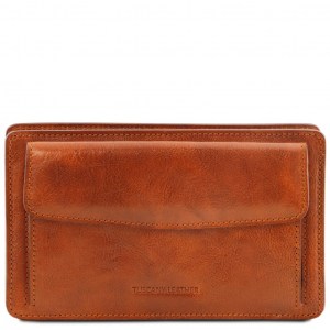 Tuscany Leather TL141445 Denis - Esclusivo borsello a mano in pelle Miele