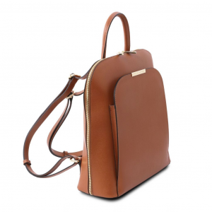 Tuscany Leather TL141631 0 TL Bag - Saffiano leather backpack for women