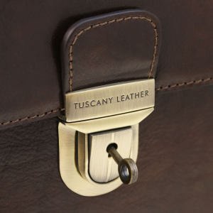 Tuscany Leather TL141732 0 Cremona - Cartable en cuir avec 3 compartiments