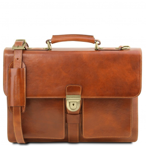 Tuscany Leather TL141825 0 Assisi - Leather briefcase 3 compartments