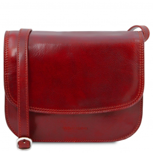 Tuscany Leather TL141958 Greta - Borsa in pelle da donna Rosso