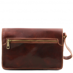 Tuscany Leather TL8075 0 Max - Elegante Handgelenktasche/Herrentasche aus Leder