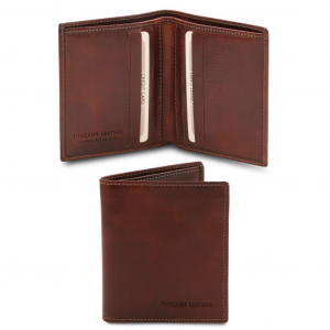 Tuscany Leather TL142064 0 Exclusive 2 fold leather wallet for men