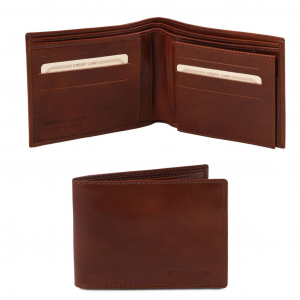 Tuscany Leather TL140817 0 Elégant portefeuille en cuir pour homme 3 volets