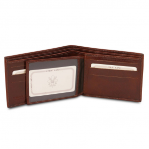 Tuscany Leather TL140817 0 Exclusive 3 fold leather wallet for men