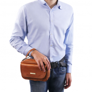 Tuscany Leather TL140849 0 Ivan - Leather handy wrist bag for man