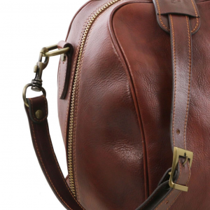 Tuscany Leather TL141658 0 Lisbona - Travel leather duffle bag - Small size