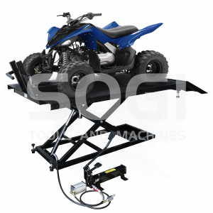 Ponte sollevatore idraulico SOGI SL-150 per moto, quad - portata 650 Kg - due pedane - rampa di accesso