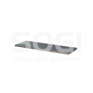 Piano di lavoro in acciaio inox SOGI ARR-TOP-A-C per arredo officina - per sistema modulare ARR-OFF - 1360x466x36 mm