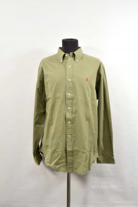Camisa Hombre Polo Ralph Lauren Verde Tallaxl