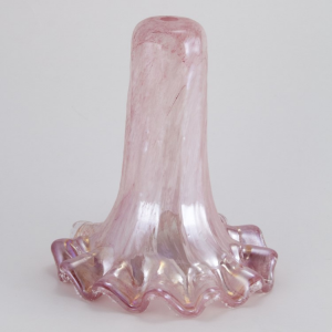 Grande tazza campana per lampade lampadari fai da te graniglia iridata rosa Ø15 cm altezza 21 cm