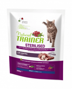 Natural Trainer secco Adult sterilised Anatra 0,300g/1,5kg