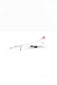 Modell Flugzeug Britisch Airways Concord Metall Sammlerstück 13 Cm