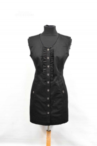 Dress Woman Burberry London Sleeveless Black Size.40