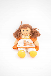 Cloth Doll My Doll 28 Cm Dress Orange