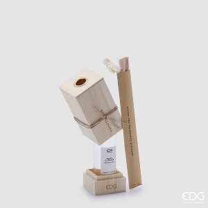EDG Profumatore ambiente con bastoncini essential scatola in legno 100ml - Soft Clouds
