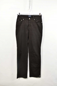 Pants Woman Trussardi Jeans Black Size 47