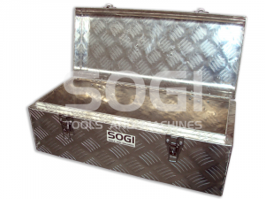 Baule portautensili SOGI BLE-58 porta attrezzi cassone pick-up in alluminio - 575 x 245 x 220 h mm