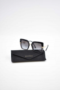 Sonnenbrille Frau Süß & Gabbana Schwarz / Vergoldet Mit Koffer