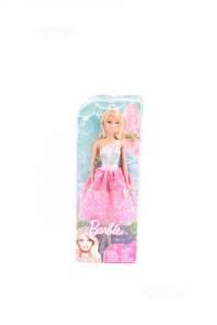 Doll Barbie Glitter Magic Dress Pink Silver New