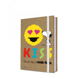 Taccuino Kiss con Snoopy dei Peanuts formato A6 - Marpimar