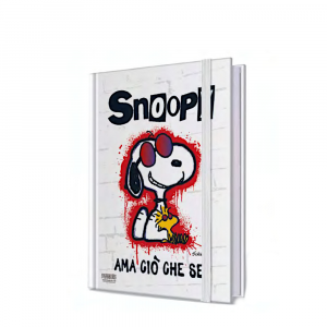 Taccuino Ama ciò che sei con Snoopy dei Peanuts formato A6 - Marpimar
