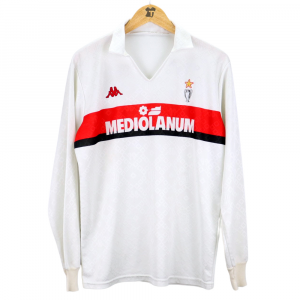 1989-90 Ac Milan Maglia Away Kappa Mediolanum M (Top)