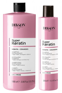 Muster & Dikson - Dikson Prime Super Keratin Shampoo per Capelli Trattati, Danneggiati e Sfibrati