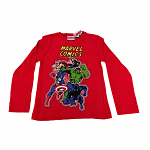 Maglietta rossa degli Avengers a manica lunga per bambino - Marvel