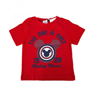 Maglietta rossa di Topolino a manica corta per bambino - Walt Disney