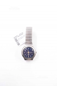Orologio Uomo Swatch Quadrante Blu Large Vintage ( Difetto Vetro)