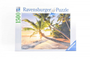 Puzzle Ravensburger 1500 Pezzi Spiaggia Caraibica Nuova