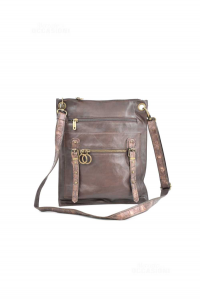Shoulder Strap Leather Made In Italy Brown Size 27x31,5 Cm