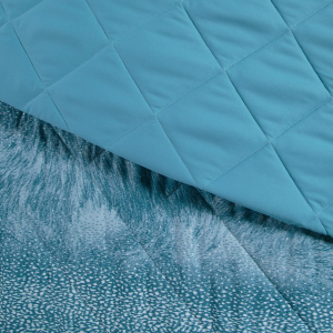 Coordinated Square and a half Quilted bedspread + sheet CALEFFI Primavera