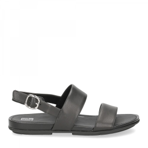 Fitflop Grace leather back strap sandals all black-2
