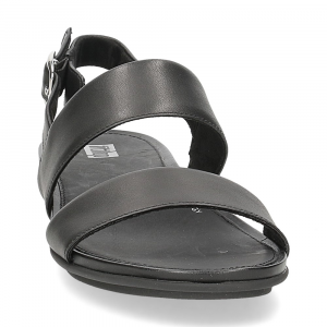 Fitflop Grace leather back strap sandals all black-3