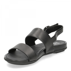 Fitflop Grace leather back strap sandals all black-4