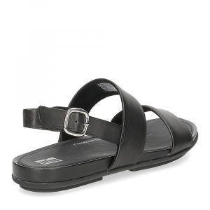 Fitflop Grace leather back strap sandals all black-5