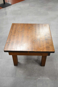 Tavolino In Legno Abete 60x60x43 Cm