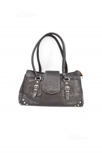 Bag In Real Leather Replica Preda Brown By Shoulder 36x20x12 Cm