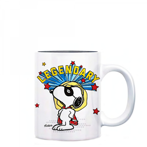 Tazza mug bianca Peanuts Snoopy Legendary in ceramica - Marpimar
