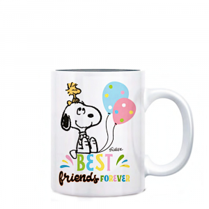 Tazza mug bianca Peanuts Snoopy Best Friends in ceramica - Marpimar