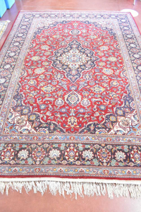 Carpet Iraniano Blue Red Fantasy Floral 220x312cm