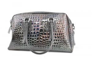 Bag Woman True Leather Florence Leather Effect Crocodile 38x20x12 Cm