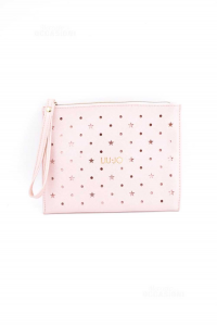 Clutch Bag Liu Jo Pink 20x15 Cm