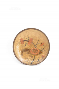 Small Plate Floral Brass 15cm