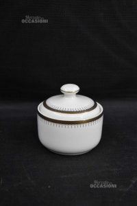 Ceramic Sugar Bown Royal With Border Golden 7 Cm