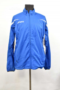 Jacket Sporty Man Asics Sizexl Light Blue